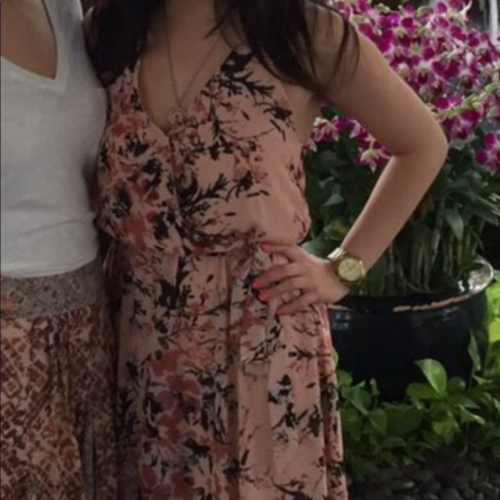 Aqua Blush Floral Dress